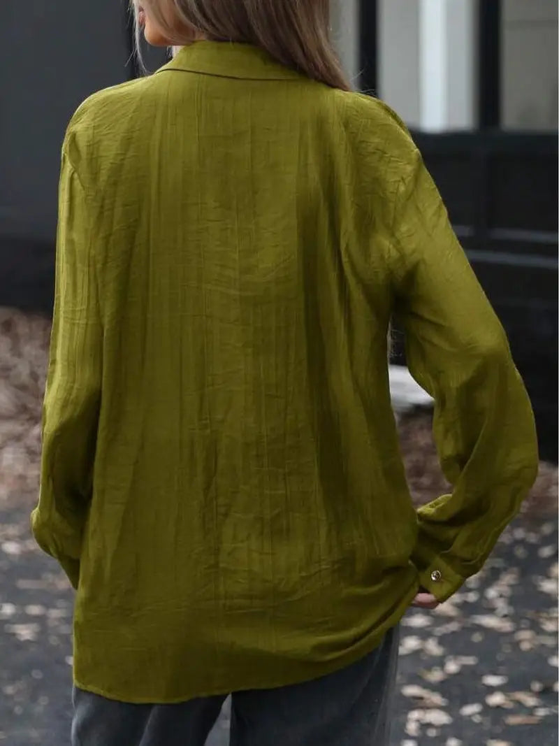 Women'S Classic Solid Color Halter Neck Shirt