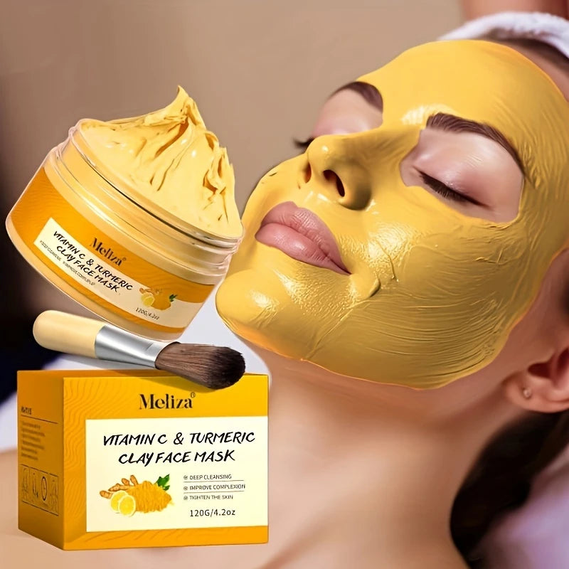 120g turmeric Vitamin C Cleansing Mask Turmeric Mud Mask Deep Cleansing Mask Vitamin C Mask