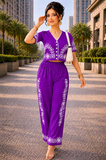 Stylish Women’s Co-Ord Set with Floral Print – 5 Colors